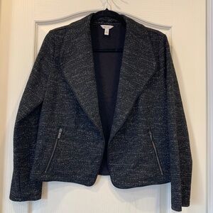 Calvin Klein – Women’s Textured Blazer with Zippered Pockets